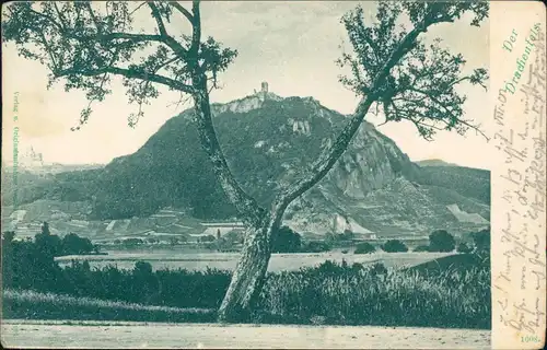 Ansichtskarte Königswinter Drachenfels aus der Ferne 1901