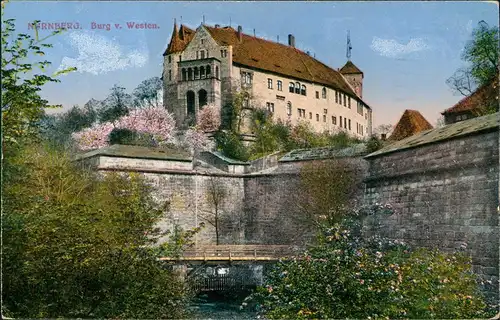 Ansichtskarte Nürnberg Nürnberger Burg 1917  gel Feldpost N.- Lazarett III