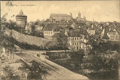 Ansichtskarte Nürnberg Stadt vom Hallertor 1916