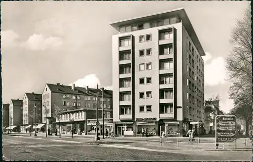 Ansichtskarte Lübeck Fackenburger - Ecke Schwartauer Allee 1956