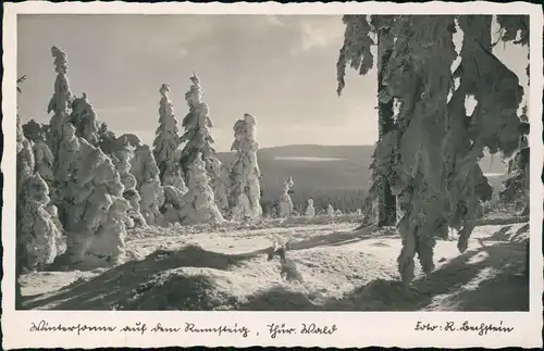 Ansichtskarte Oberhof (Thüringen) Winter auf dem Rennsteig 1936