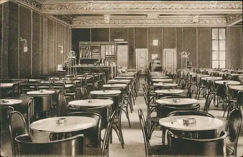 Ansichtskarte Nürnberg Hotel Kaffee Königshof, Gastraum 1920