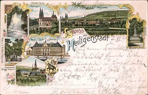 Ansichtskarte Heilbad Heiligenstadt Litho AK Seminar, Stadt, Denkmal u.a. 1899