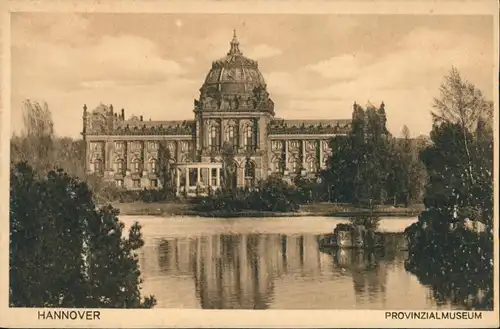 Ansichtskarte Hannover Provinzialmuseum - Rückseite 1918