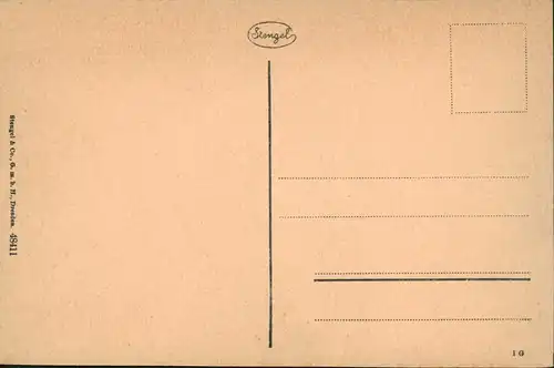 Ansichtskarte Hannover Provinzialmuseum - Rückseite 1918