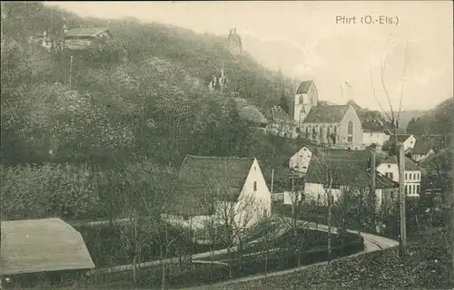 CPA Pfirt Elsaß Ferrette Partie in der Stadt 1917