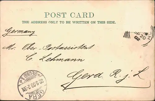 Postcard Crystal Palace-London Anerley Road Upper Norwood 1902