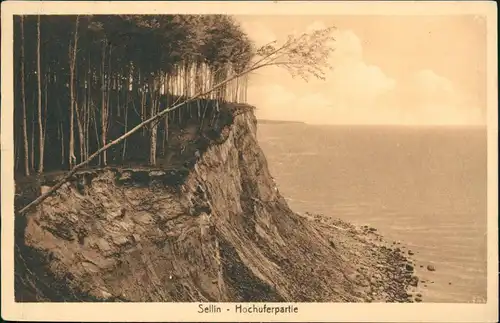 Ansichtskarte Sellin Hochuferpartie Ostsee 1925