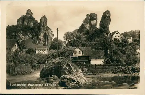 Tüchersfeld-Pottenstein Ortsansicht, Ort i.d. Fränkische Schweiz 1931