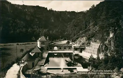 Ansichtskarte Pottenstein Kurbad im Weihersbachtale 1930