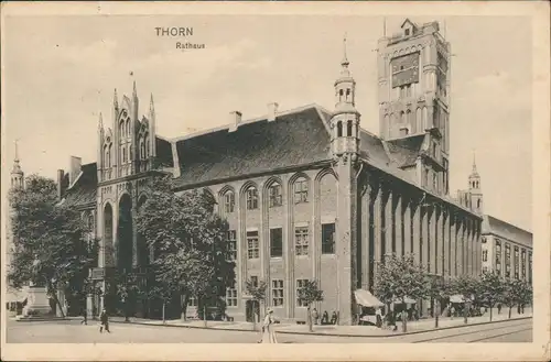 Postcard Thorn (Toruń) THORN Rathaus 1916