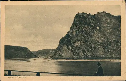 Ansichtskarte St. Goarshausen Loreley (Rhein) 1935