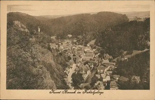 Ansichtskarte Bad Berneck im Fichtelgebirge Stadt 1922