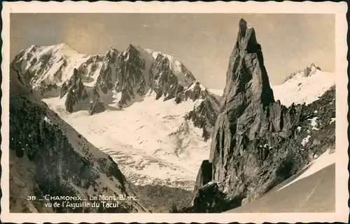 CPA Chamonix-Mont-Blanc Mont Blanc vu de l'Aiguille du Tacul 1958