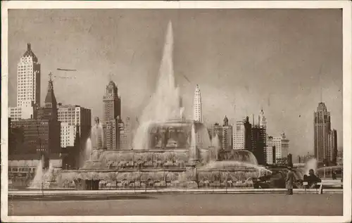 Chicago Wolkenkratzer, Clarence Buckingham Memorial, Grant Park 1937