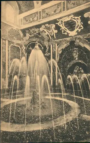 Ansichtskarte Bayreuth Kgl. Lustschloß Eremitage - Innere Grotte 1919