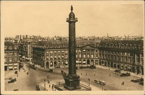 CPA Paris Place and Vendome 1935