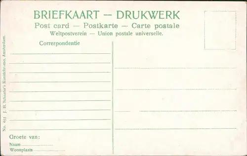 Postkaart Den Haag Den Haag Straßenpartie, Tram - Straßenbahn 1912