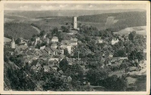 Ansichtskarte Bad Lobenstein Totale 1953