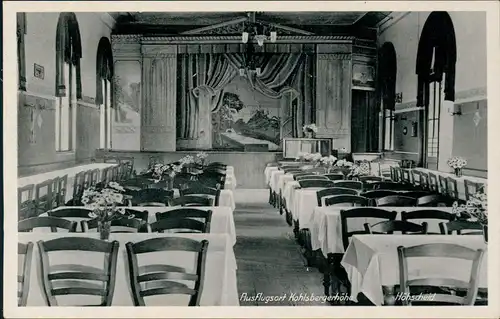 Ansichtskarte Höhscheid-Solingen Kohlsbergerhöhe, Restaurant - Saal 1932