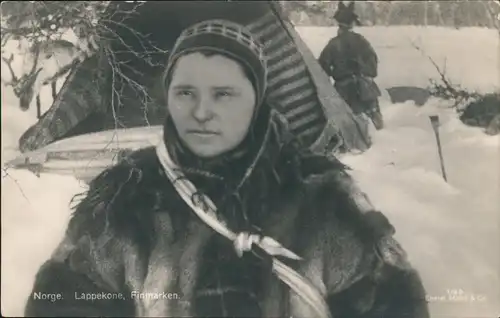 Norwegen Allgemein Norge. Lappekone, Finmarken. Frau Norway Typen 1922
