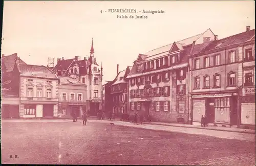 Ansichtskarte Euskirchen Partie am Amtsgericht 1922