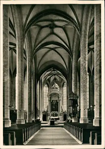 Ansichtskarte Torgau Stadtkirche St.-Marien-Kirche - innen 1939