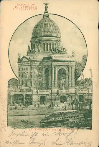 CPA Paris Weltausstellung EXPO LE PAVILLON DES ÉTATS-UNIS. 1900