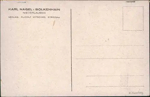 Postcard Bolkenhain Bolków Straßenpartie - Niederlauben 1923