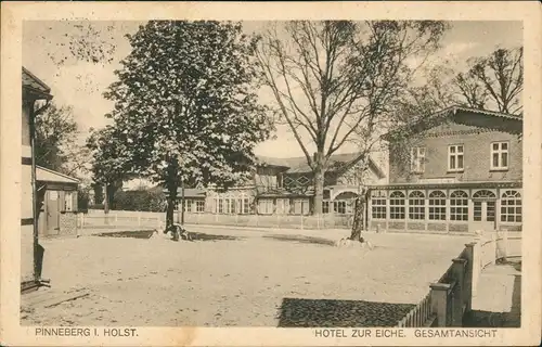 Ansichtskarte Pinneberg Hotel zur Eiche 1925