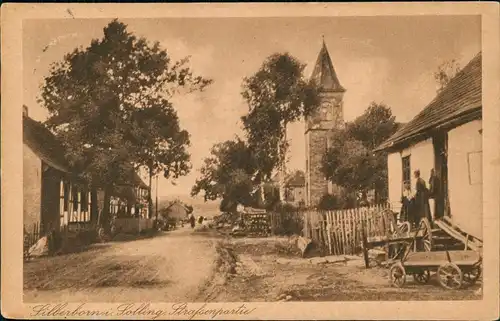 Ansichtskarte Silberborn-Holzminden Straßenpartie 1926