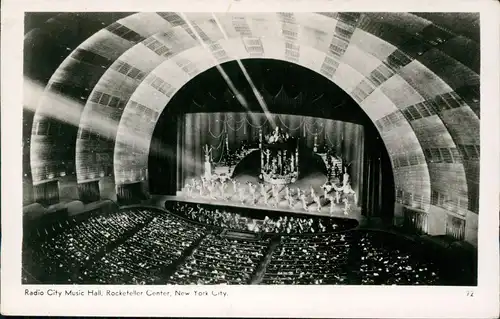 New York City Rockefeller Center Radio Music Hall 1951  gel Airmail Nachgebühr
