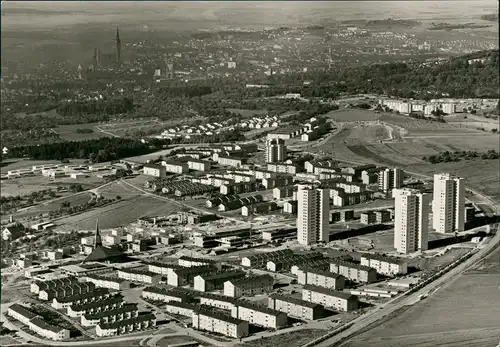 Ansichtskarte Ulm a. d. Donau Luftbild Neubaugebiet Braunland 1962