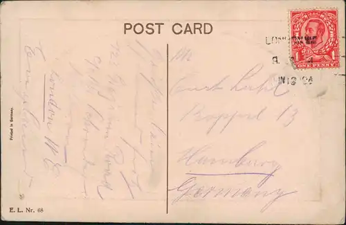 Postcard London The Monument 1912 Passepartout