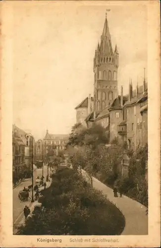 Königsberg (Ostpreußen) Калининград Schloß mit Schloßfreiheit. 1914