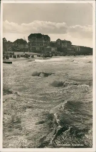 Arendsee (Mecklenburg-Vorpommern )-Kühlungsborn Strand mit Strandvillen 1938