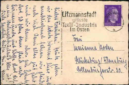 Postcard Lodz / Lodsch Łódź russische Kirche 1942