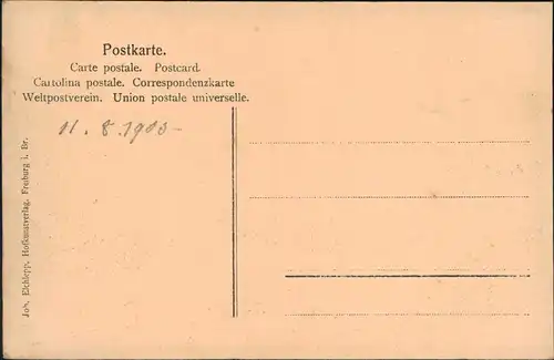 .Baden-Württemberg Partie am Wildbach - Schwarzwald - Stimmungsbild 1900