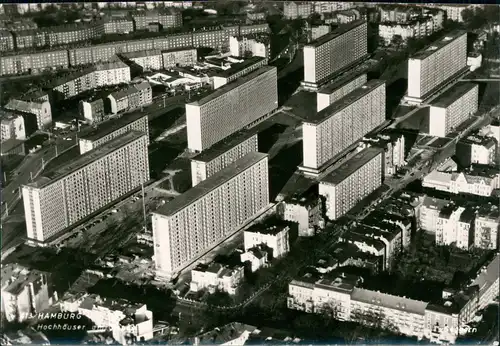 Ansichtskarte Hamburg Luftbild Hochhaussiedlung 1964