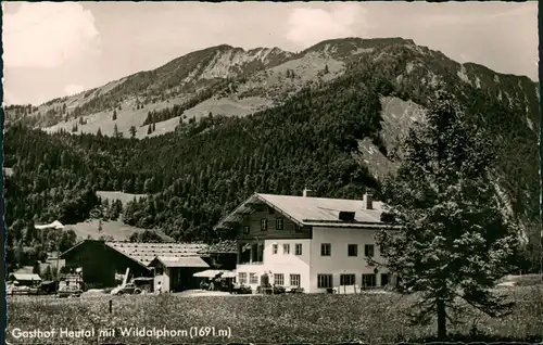 Ansichtskarte Unken (Salzburg) Alpengasthof Heutal 1961