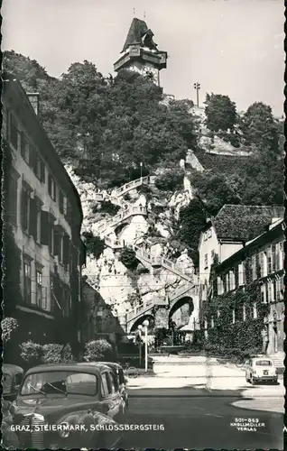 Ansichtskarte Graz Schloßbergsteig 1965