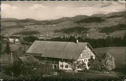 Ansichtskarte Buflingsried-Scheidegg Pension Lindenhof 1961