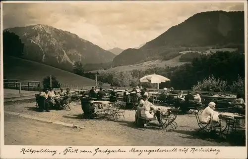 Ansichtskarte Ruhpolding Restaurant - Terrasse 1936