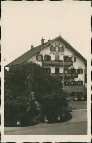 Ansichtskarte Kochel am See Gasthof zur Post - Fotokarte 1937