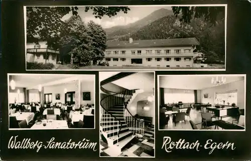 Ansichtskarte Rottach-Egern Wallberg Sanatorium 1961