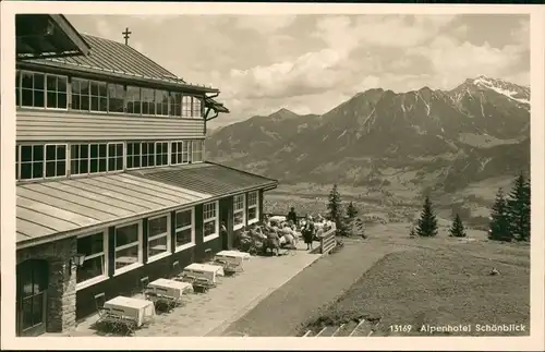 Oberstdorf (Allgäu) Alpenhotel Schönblick 1400 m, Nebelhorn 1940