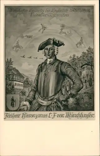 Künstlerkarte: Gemälde / Kunstwerke Kubbernuss Münchhausen 1962