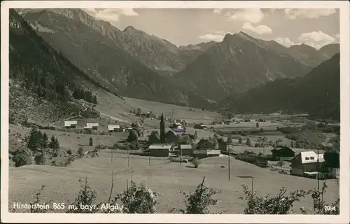 Ansichtskarte Hinterstein / Allgäu Stadtblick - Fotokarte 1936