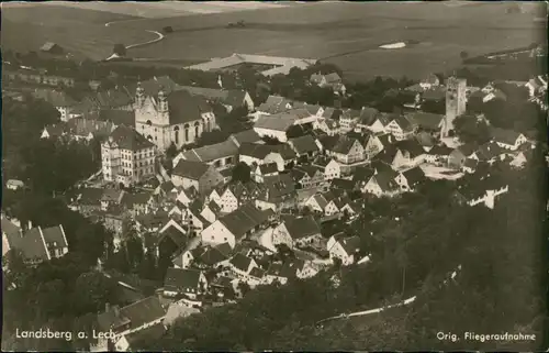 Ansichtskarte Landsberg am Lech Luftbild 1962