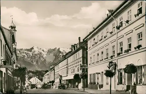 Ansichtskarte Murnau Hauptstraße mit Hotel Post 1959